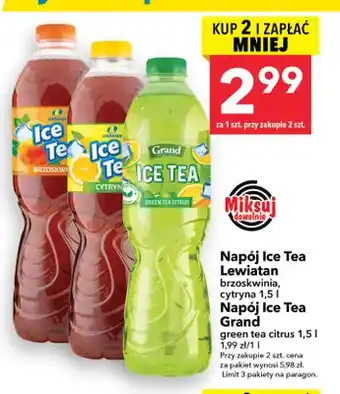 Napój Ice Tea Lewiatan brzoskwinia