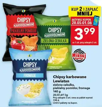 Chipsy karbowane Lewiatan piekielny pomidor