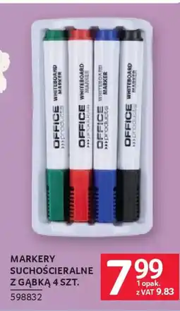 Selgros Office products Markery suchościeralne z gąbką oferta