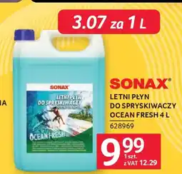 Selgros Sonax letni płyn do spryskiwaczy ocean fresh oferta
