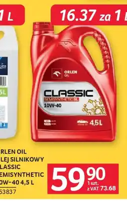 Selgros Orlen oil olej silnikowy classic semisynthetic 10W-40 oferta