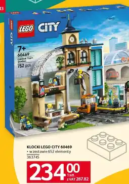 Selgros Klocki lego city 60469 Central Train Station oferta