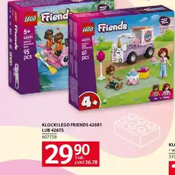 Selgros Klocki lego friends 42681 Aveas Adventure Boat lub 42675 Unicorn Cake Delivery Car oferta