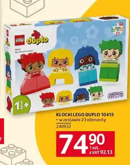 Selgros Klocki lego duplo 10415 Big Feelings & Emotions oferta