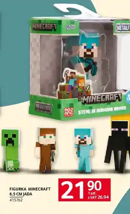 Selgros Jada Figurka Minecraft Steve w diamentowej zbroi oferta