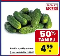 Carrefour Polskie ogórki gruntowe oferta