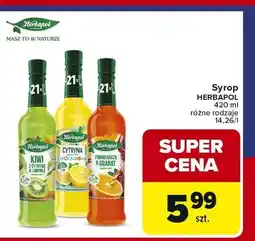 Carrefour Syrop HERBAPOL Pomarańcza & granat oferta