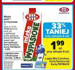 Carrefour Mleko UHT Wypasione 3,2% oferta