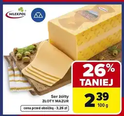 Carrefour Ser żółty Złoty Mazur oferta