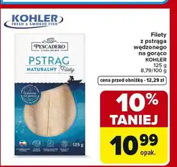 Carrefour Filety z pstrąga wędzonego na gorąco Kohler oferta
