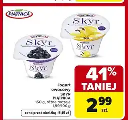 Carrefour Jogurt owocowy Skyr Piątnica oferta