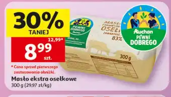 Auchan Masło ekstra osełkowe Auchan Pewni Dobrego oferta