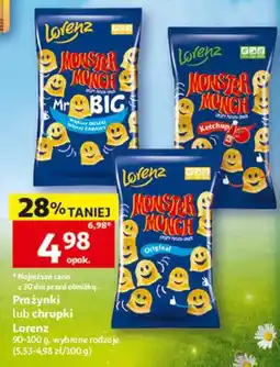 Auchan Prażynki Monster Munch Ketchup Lorenz oferta