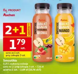Auchan Smoothie Jabłko Banan Truskawka Wiśnia Auchan oferta