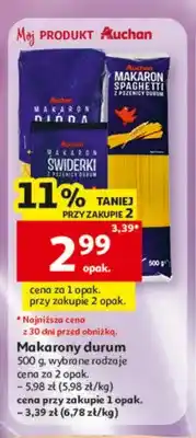 Auchan Makaron durum Auchan Pióra oferta