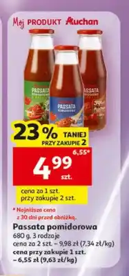 Auchan Passata pomidorowa Auchan z bazylią oferta