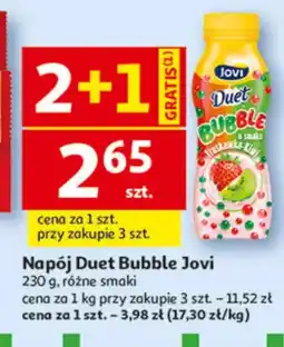 Auchan Napój Duet Bubble truskawka-kiwi Jovi oferta