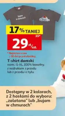 Auchan T-shirt damski zalatana oferta