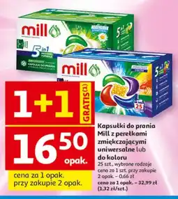 Auchan Kapsułki do prania Mill z perełkami zmiękczającymi uniwersalne oferta