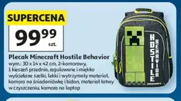 Auchan Plecak Minecraft Hostile Behavior 30x14x42cm oferta