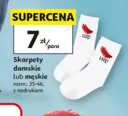 Auchan Skarpety damskie z nadrukiem oferta