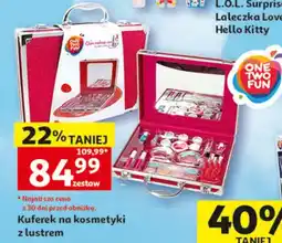 Auchan Kuferek na kosmetyki z lustrem ONE TWO FUN oferta