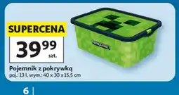 Auchan Pojemnik z pokrywką Minecraft 13l 40x30x15,5cm oferta