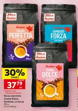 Auchan Kawa ziarnista Auchan Crema Dolce oferta