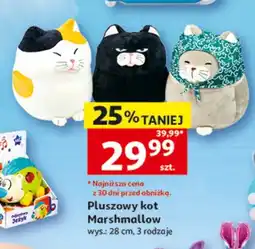 Auchan Pluszowy kot Marshmallow wys. 28cm oferta