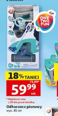 Auchan Odkurzacz pionowy ONE TWO FUN wys.: 81cm oferta