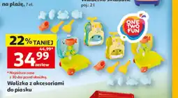 Auchan Walizka z akcesoriami do piasku ONE TWO FUN oferta