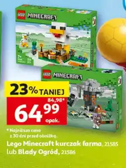 Auchan Lego Minecraft kurczak farma 21585 oferta