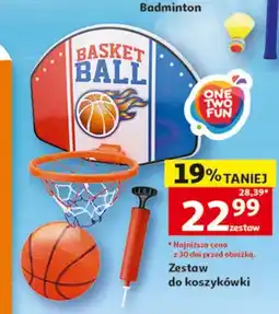 Auchan Zestaw do koszykówki ONE TWO FUN oferta
