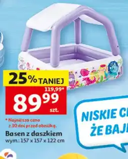 Auchan Basen z daszkiem wym.: 157x157x122cm oferta