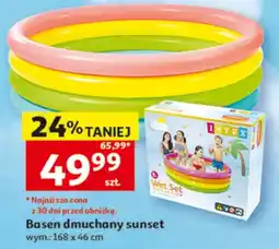 Auchan Basen dmuchany sunset Intex wym.: 168x46cm oferta