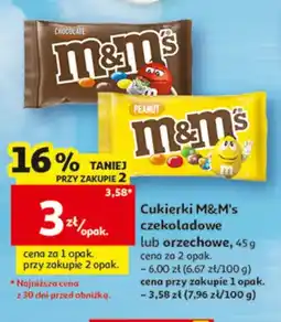 Auchan Cukierki M&M's czekoladowe oferta