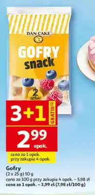 Auchan Gofry snack Dan Cake 2-pak oferta