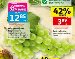 Auchan Winogrono jasne bezpestkowe oferta