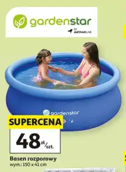 Auchan Basen rozporowy gardenstar wym.: 150x41cm oferta