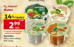 Auchan Surówka z ogórkiem kiszonym i papryką Auchan oferta