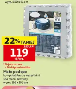 Auchan Mata pod spa kompatybilna ze wszystkimi spa marki Bestway wym.: 196x196cm oferta