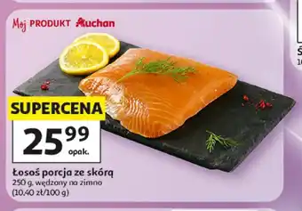 Auchan Łosoś porcja ze skórą oferta