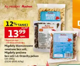 Auchan Migdały blanszowane smażone bez soli Auchan oferta