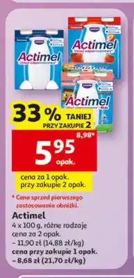 Auchan Napój mleczny Actimel 4-pak oferta