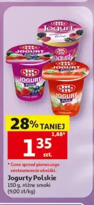 Auchan Jogurt Polski truskawka Mlekovita oferta