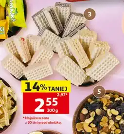 Auchan Wafle podkarpackie z masą krówkową oferta