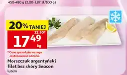Auchan Morszczuk argentyński filet bez skóry Seacon luzem oferta