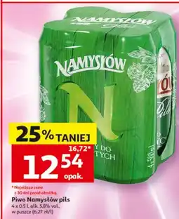 Auchan Piwo Namysłów Pils 4-pak oferta