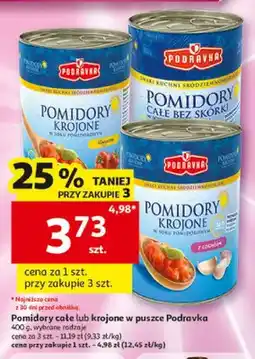 Auchan Pomidory całe w puszce Podravka oferta