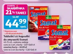 Auchan Tabletki do zmywarki Somat oferta